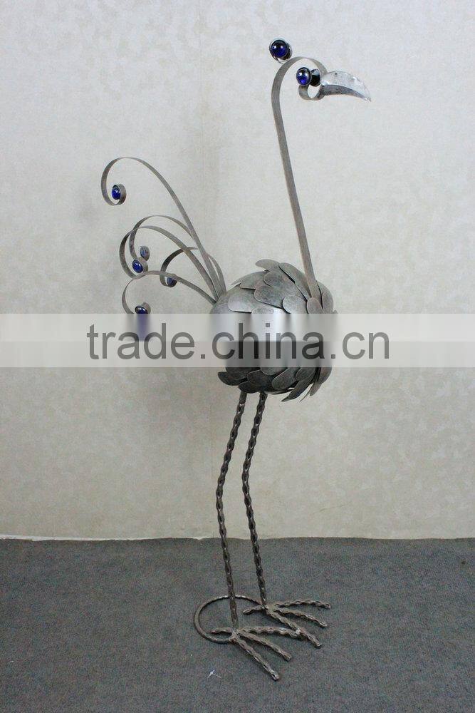 Metal peacock garden decoration