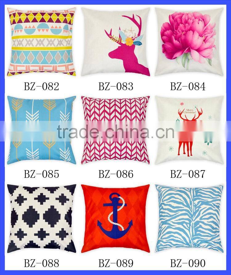 Fashion Digital Printing Small House Decorative Throw Pillow Case Cushion For Sofa