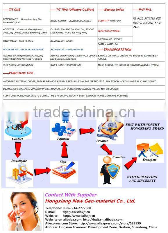 pp needle punched nonwoven geotextile for highway