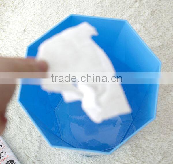 0279 Plastic PP Diamond trash can witn colorful