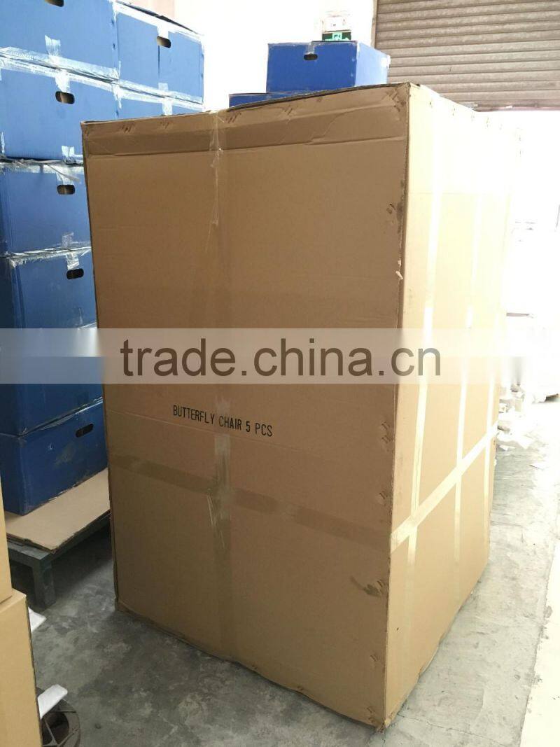 BKF folding chair metal butterfly chair with solid steel frames