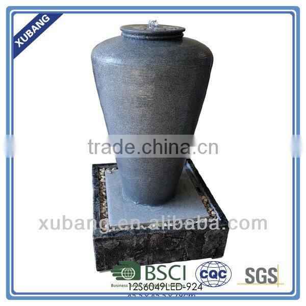 LED Style Granite Water Fountain Decorative Garden Water Fountain