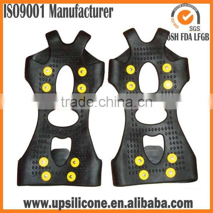 2016 NEW 10 SPIKES Anti-slip Silicone Rubbe motorcycle grip covers anti-slip ice grip shoe covers