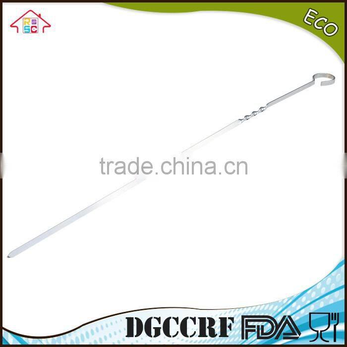 NBRSC set of 10 Stainless Steel BBQ Barbecue Skewers Needle Utensil Fork Kebab Kabob Stick