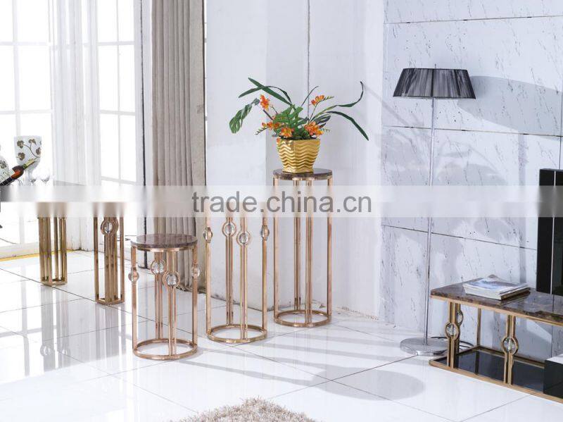 C8017 Elegant Stainless Steel Flower Stand and Flower Shelf