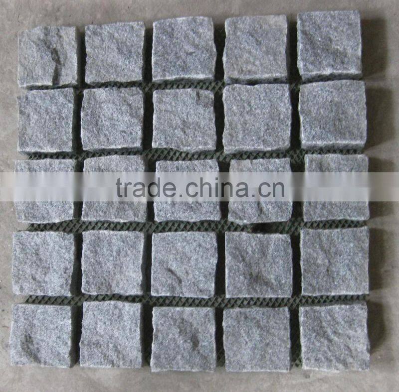 China Grey Granite Mesh Paving Cheap Driveway Paving Stone Granite Paving Stone