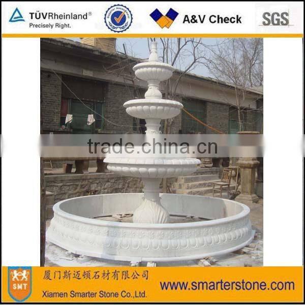 Artist Stone Water Garden Angel Fountain White Marble or ODM design as your order