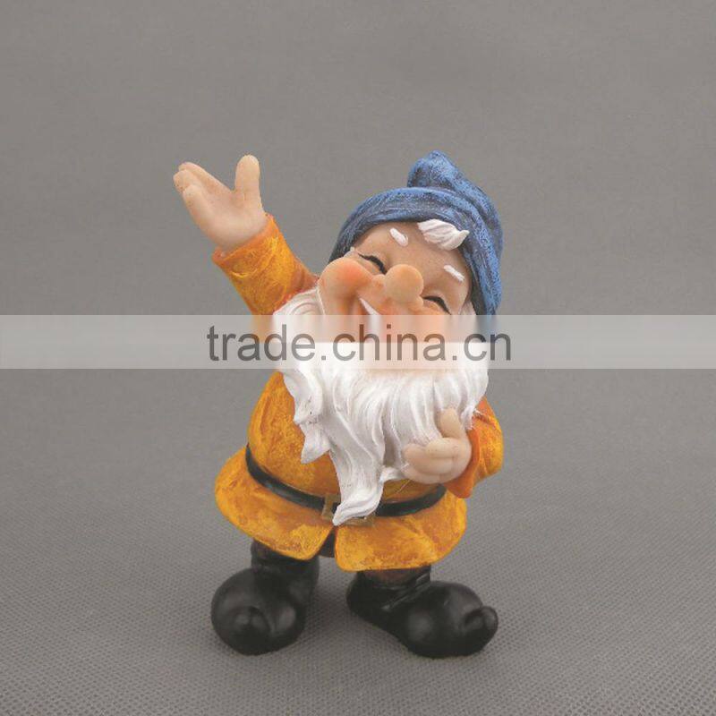 Polyresin Garden Gnome Figurine,Unique Resin Small Garden Dwarft,Dwarft Statues