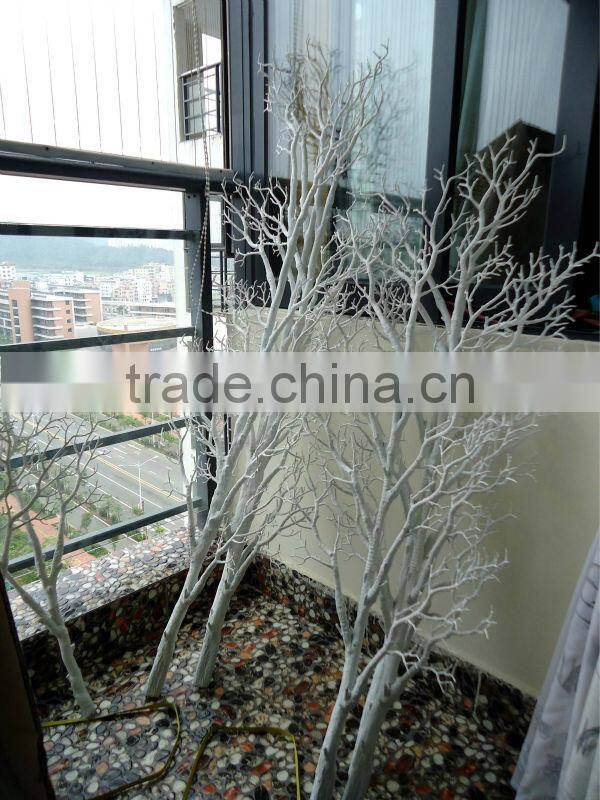 WTR1102 GNW 4 ft high dry tree branch decoration for crystal wedding centerpiece used white wedding decoration fabric