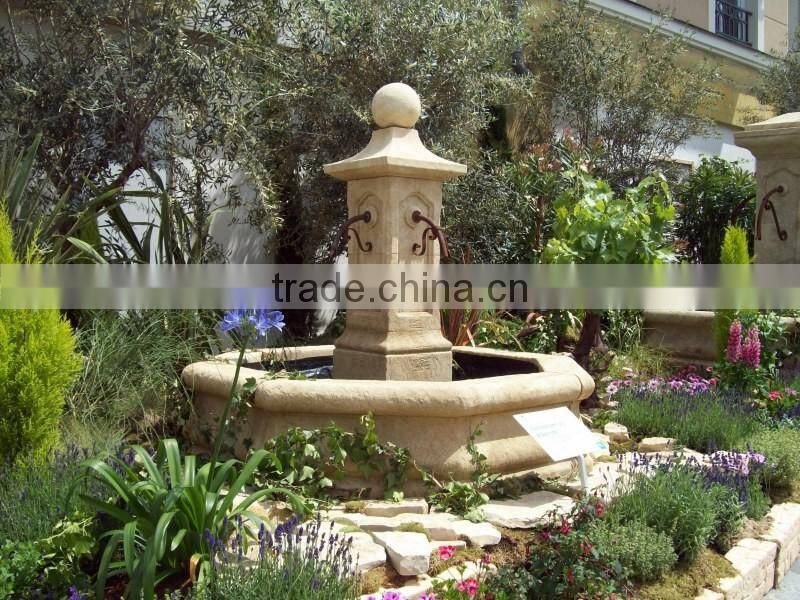 Outdoor decoration stone carving marble large italian garden fountain