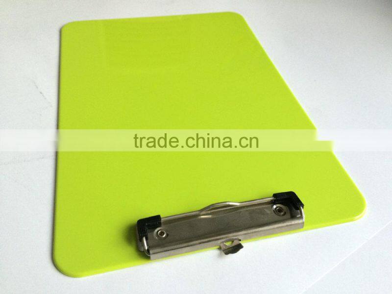 A4 PS green writing clip board