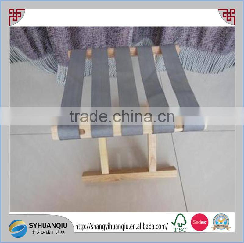 Portable Wooden Folding Stool Chair stool Leather Seat stool camping stool , fishing stool , hunting , Home stool