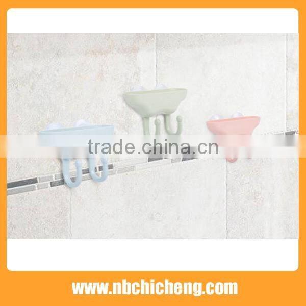 Hanging sponge holder soap dispenser with sponge holde