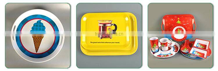 Western style best selling unbreakable drinkware printed plastic melamine tumbler