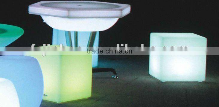 rechargeable colorful waterproof plastic furniture lighting