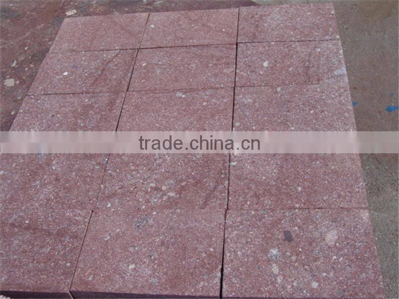 Flamed Red Porphyry paver,Porphyry pavement,Porphyry paving stone
