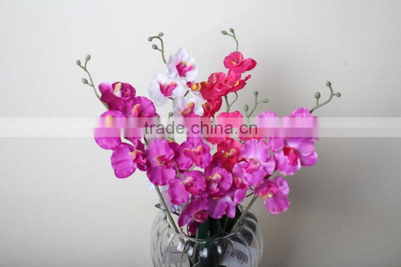 Fabric butterfly orchid artificial butterfly orchid flowers landscaping flowers