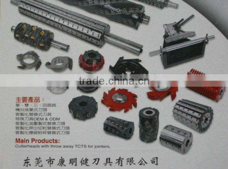 good performance back teeth aluminum cutter head for woodworking