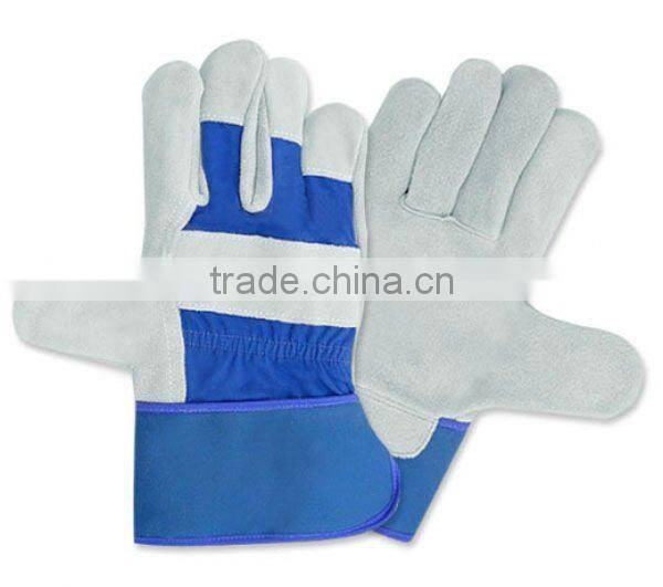 Industry cow split leather working gloves for safety ZMR111