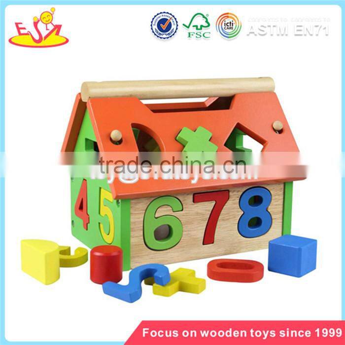 Wholesale teaching aid wooden numbers blocks toy interesting wooden numbers blocks box toy W11H007