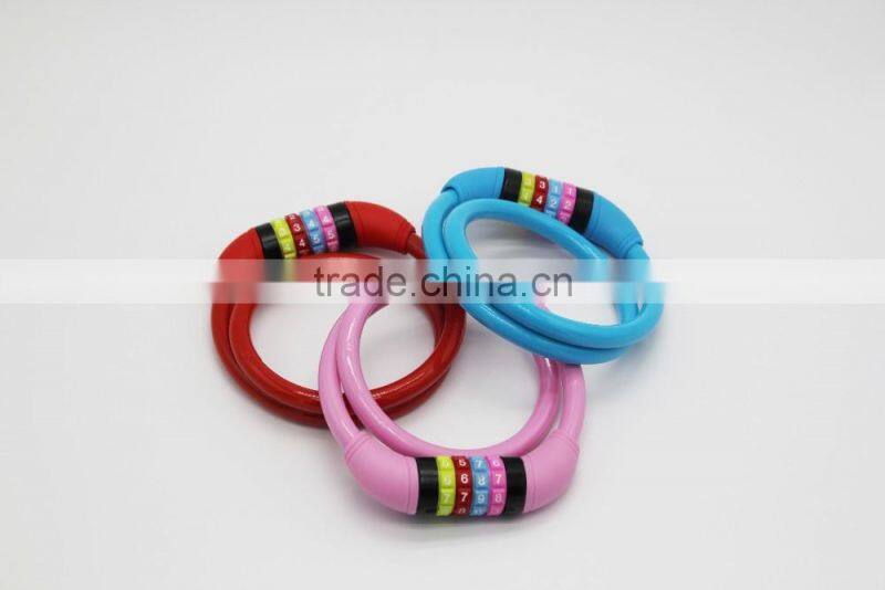2016 hot sales 4-digital hit password steel cable bike bicycle lock