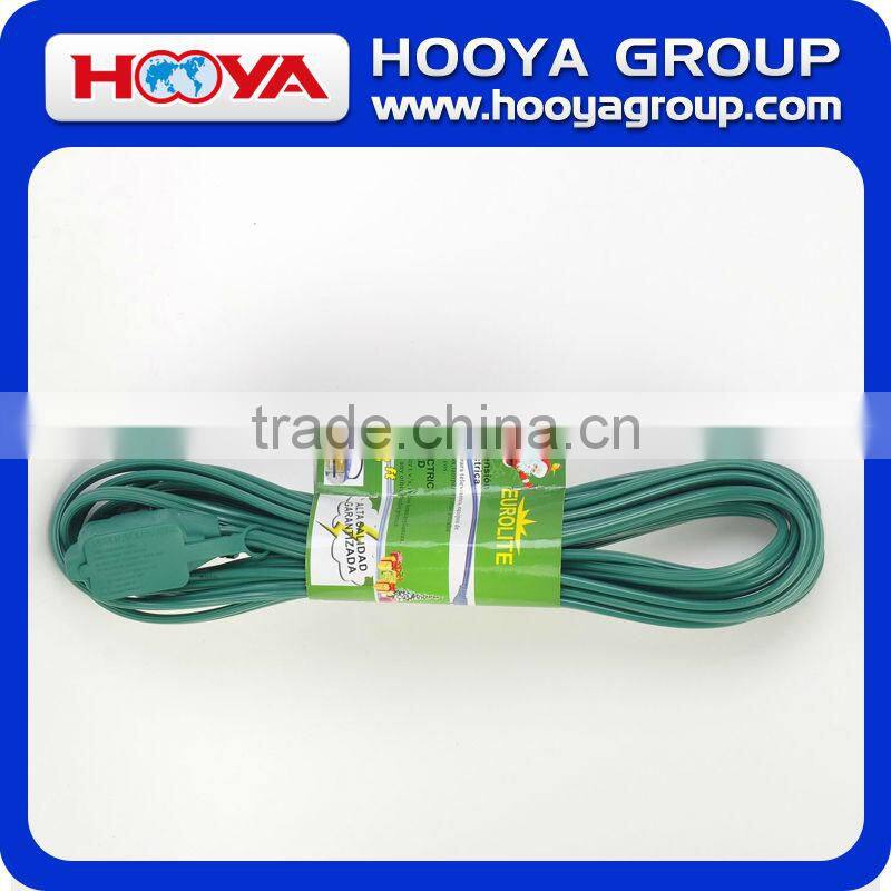 110v Green Universal electrical Extension Cord