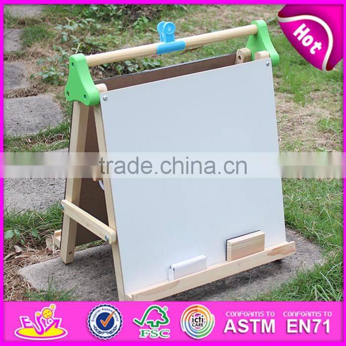 Best sale double-sided drawing board wooden learning toys for toddlers W12B102-S
