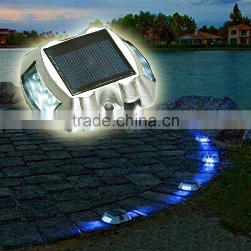 Outdoor Waterproof LED SOLAR Power Path Deck Stud Garden Road Dock Yard Lights