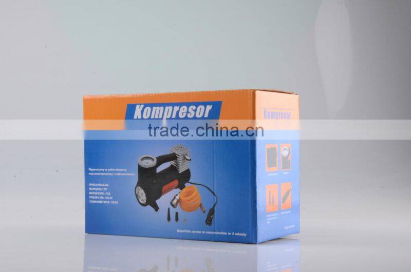 S80283 12 Volt Air Compressor Portable Pump 150PSI Auto Car Suv Tire With Led Light