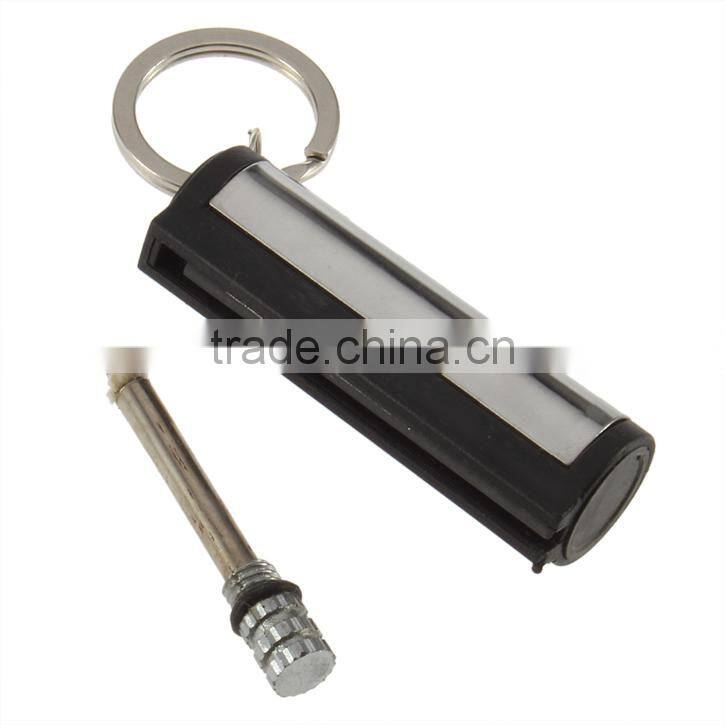 Fashion Permanent Match Striker Lighters With Key Chain Silver Cheap Cigarette Lighters Chinese Lighters