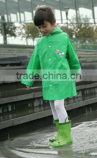 210T Nylon or poly PVC Coated waterproof Kids Raincoat;Children Raincoat;Toddlers Raincoat
