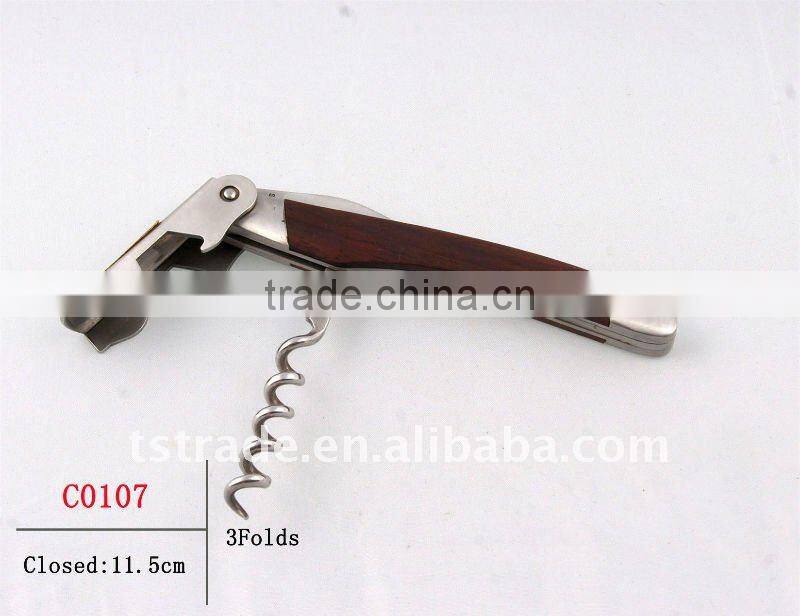 2014 Wine multi function keychain bottle opener stainless steel durable fashion C0106G
