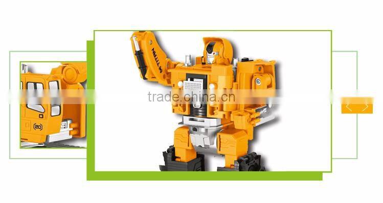 Hot selling educational deformation model set metal excavator toy