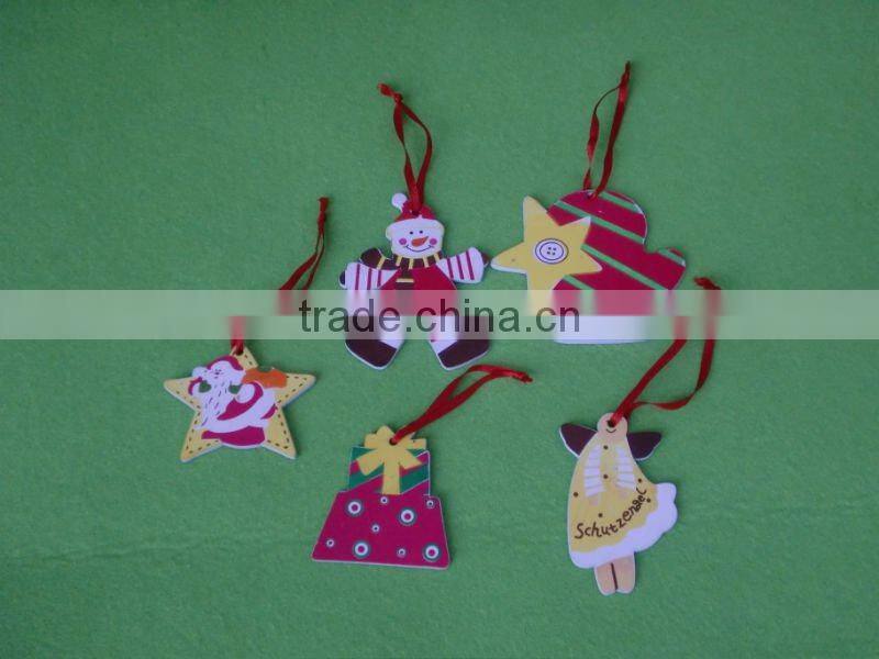 Die cut christmas wood Laser key Craft