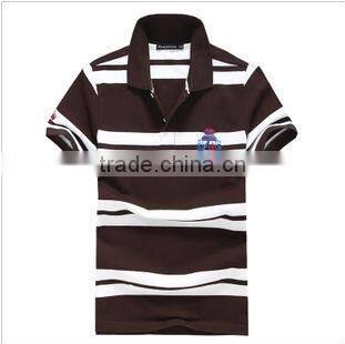 2013 popular quality men's polo shirt stripes,New brand men's polo shirt colorful stripes,factory sale