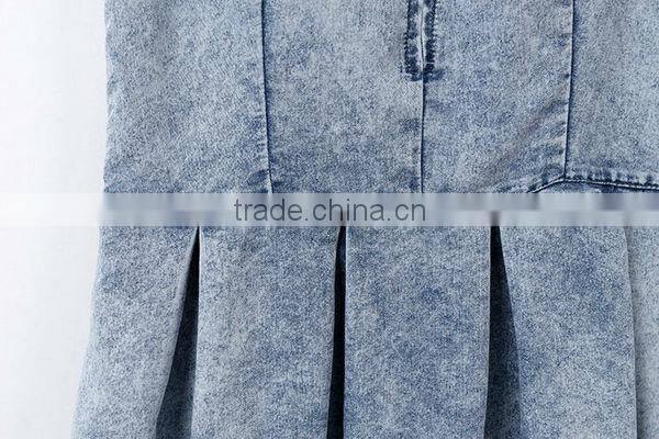 HD-D150 High quality fashion dress OEM Service Factory/jeans women dresses/ladies dress