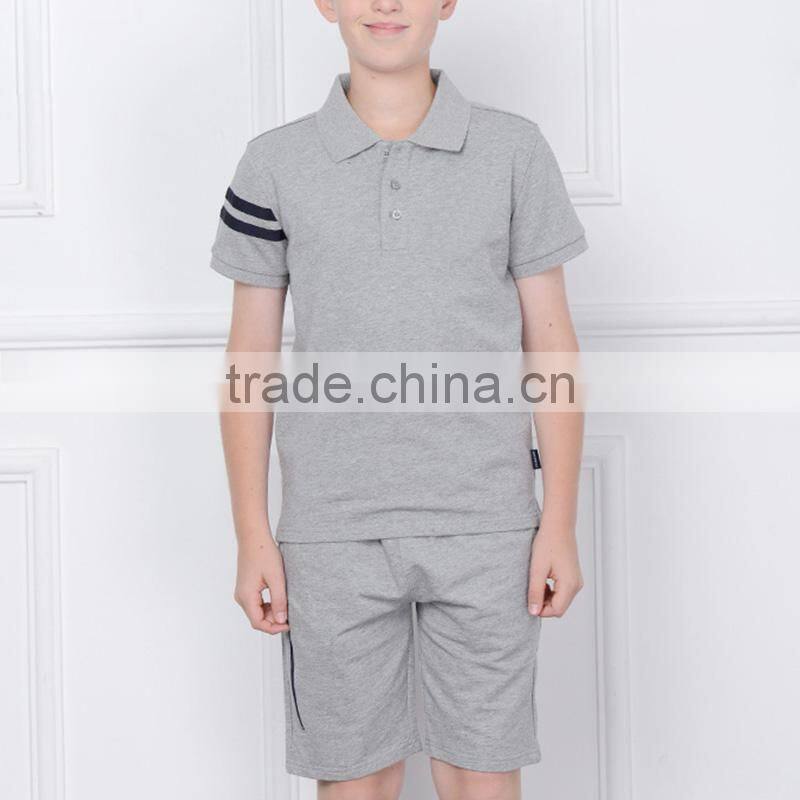 College installed 2017 New Summer Boys' OLY Sports short sleeved pieces of two