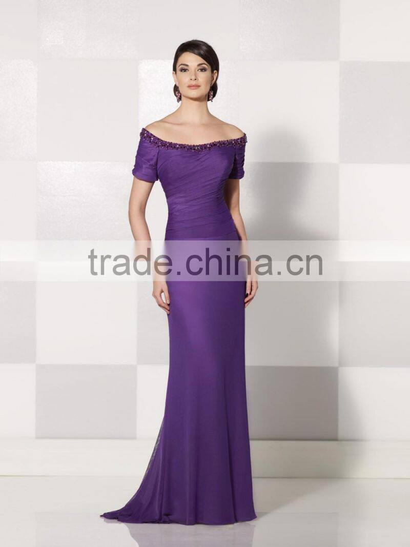 mother of the bride short sleeve casual evening dress porn
