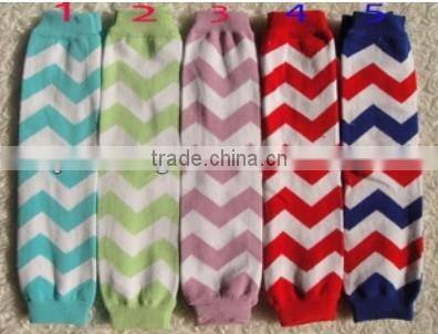 Wholesale baby girl's Wavy stripes leg warmers,cotton leg warmers