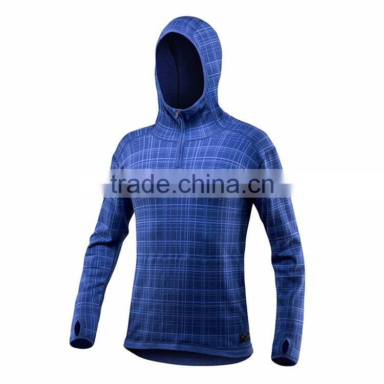 2017 China Custom sports wear men antibacterial long sleeve t shirt for running wear