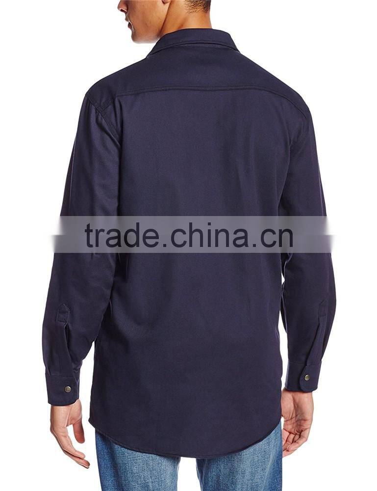 2017 hot sell new design men's twill long sleeve shirts wholesale