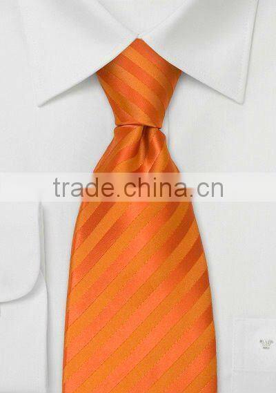 bright orange polyester tie