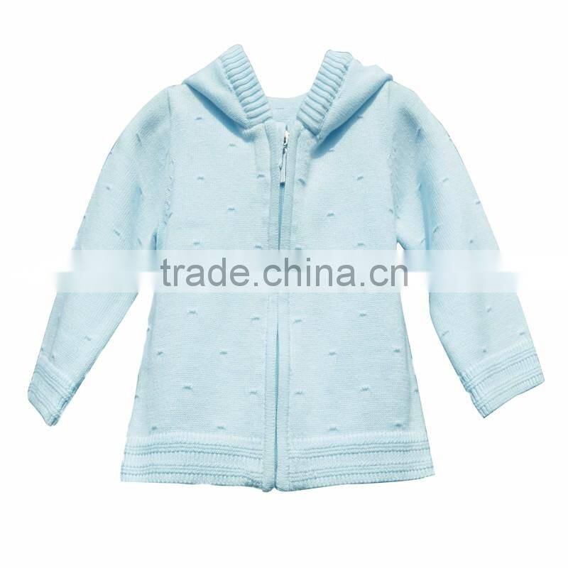 New Fashion With Zipper Long Sleeve Knitting Sweater Boy Cardigan