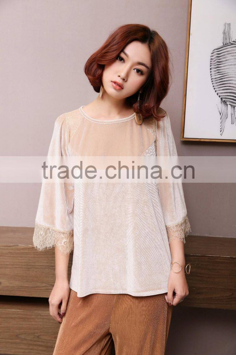 Top Fashion style Large size Gold t shirt women plus size t-shirt fat women t shirt