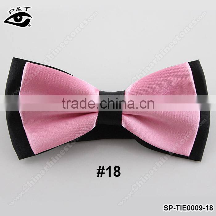 12.5x6.5CM fancy polyster bow tie British Style Solid Bowtie for Bridegroom Wedding Dress