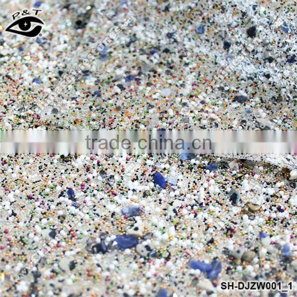 New Designs Hot fix rhinestone mesh iron on crystal mesh trim epoxy stones mixed design for garment