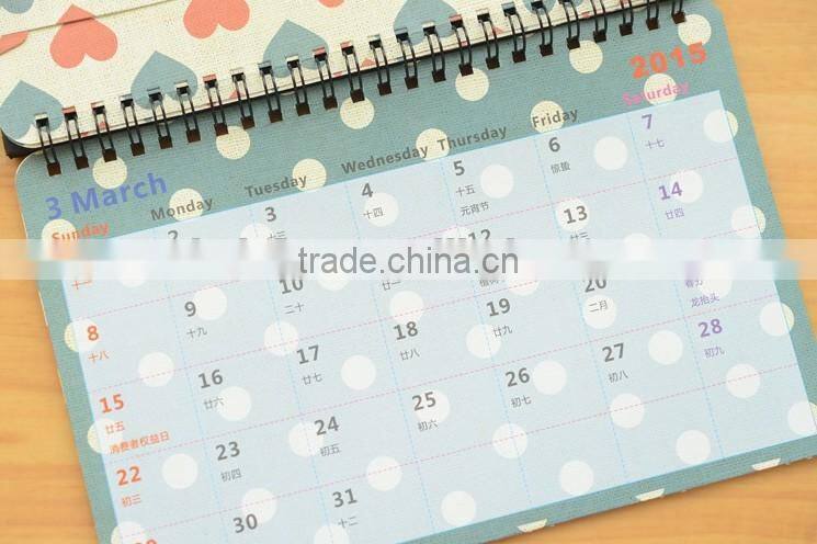 2015 High Quality Reasonable Price Table Calendar