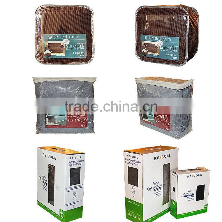 Fabric L shape sofa cover