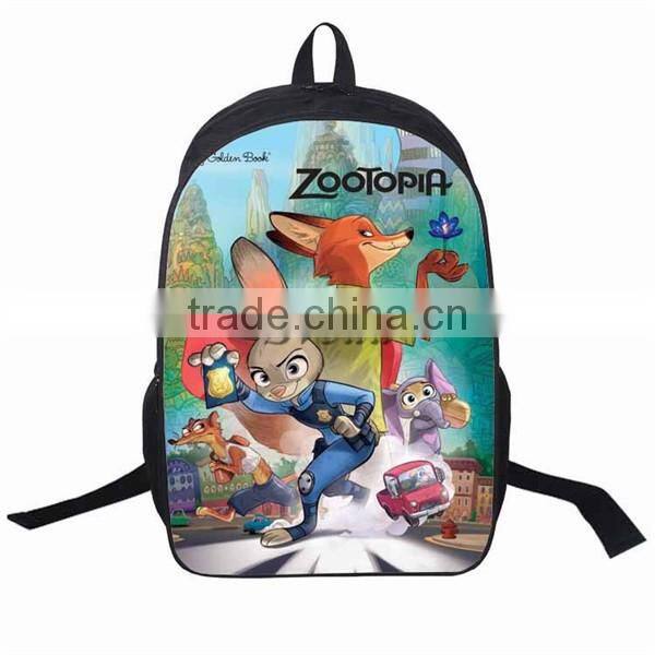Latest Zootopia school bag Popular Movie school backpacks Wholesale Lovely school bag for kids