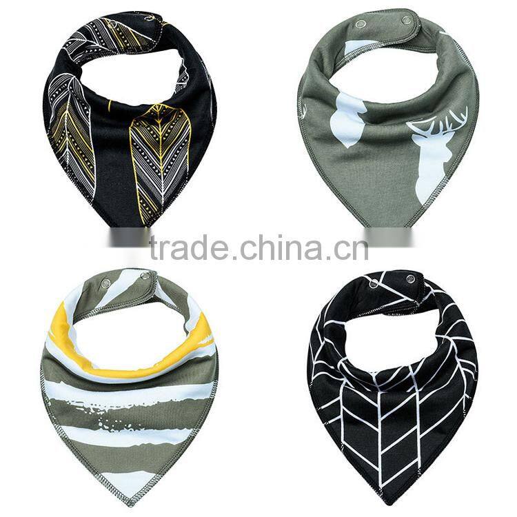 Top quality 100%cotton colorful&cute baby bibs